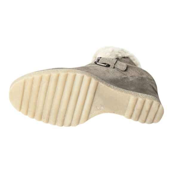 NWOB AQUATALIA Carlotta Faux Fur Wedge Bootie Size 39 - Picture 8 of 10